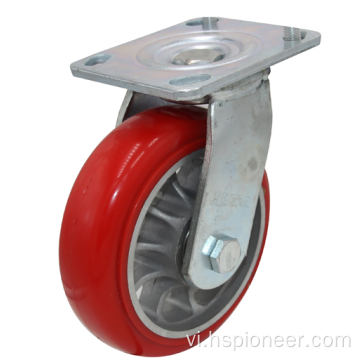 Casters phổ quát polyurethane có độ đàn hồi cao